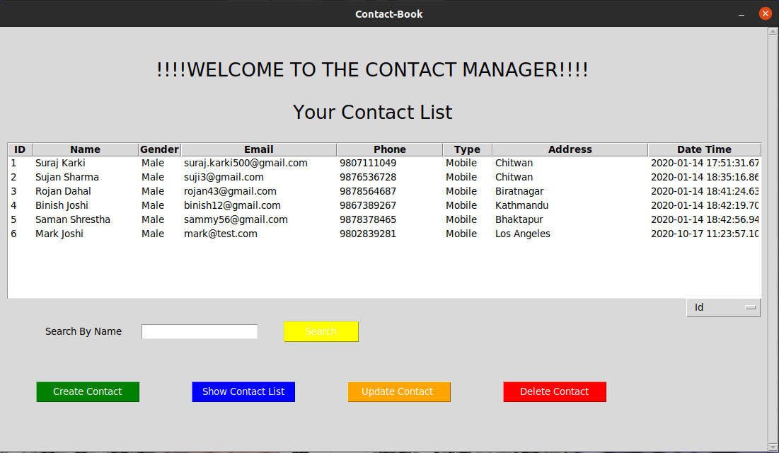 Contact Manager